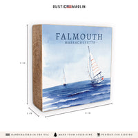Open Sea Sailing Personalized Block Sign