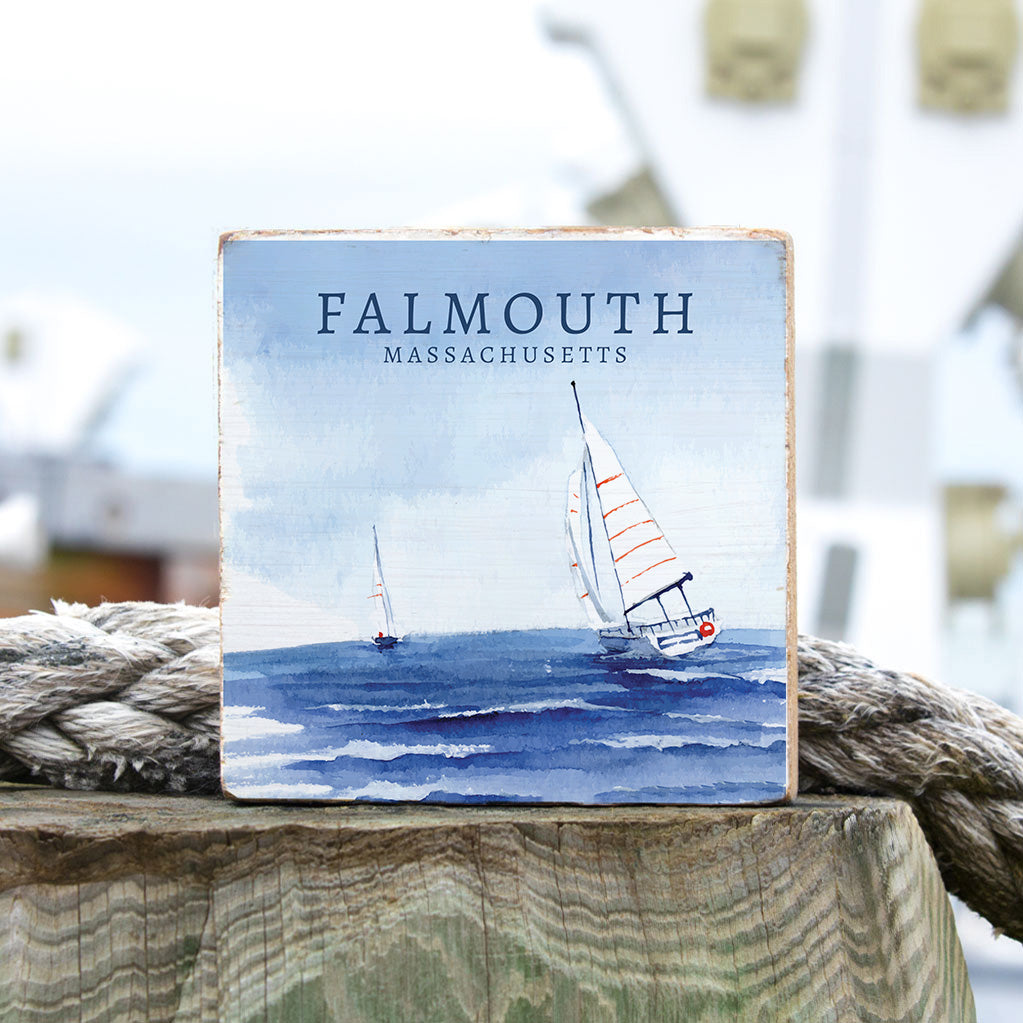 Open Sea Sailing Personalized Block Sign