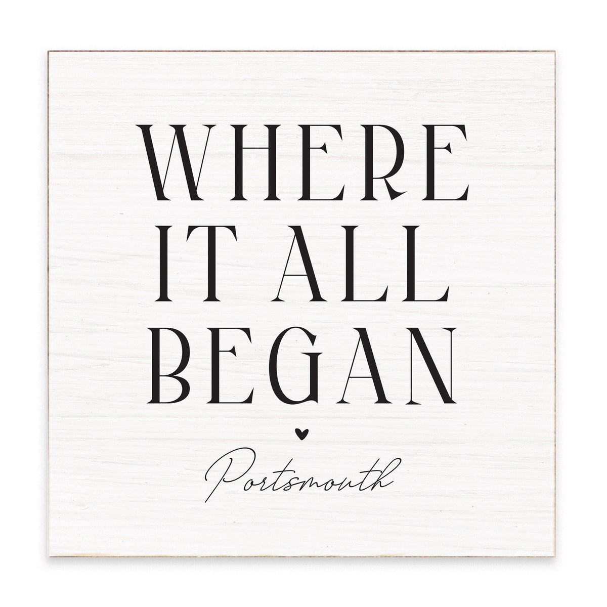 Where It All Began Personalized | Block Square