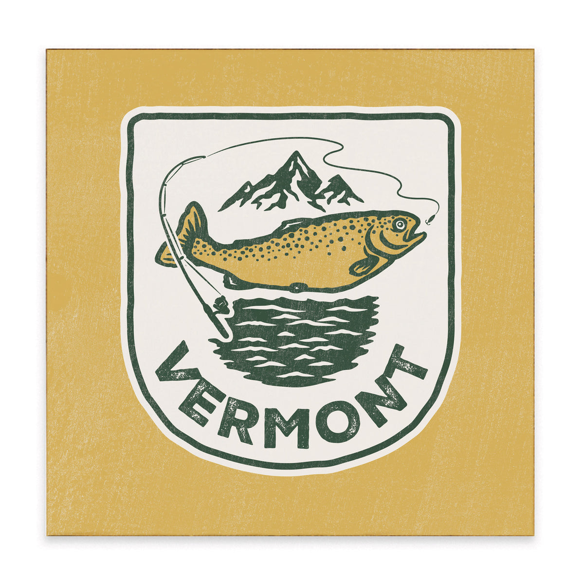 Fishing Personalized Block Sign