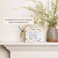 Love You To Fish Personalized Block Sign