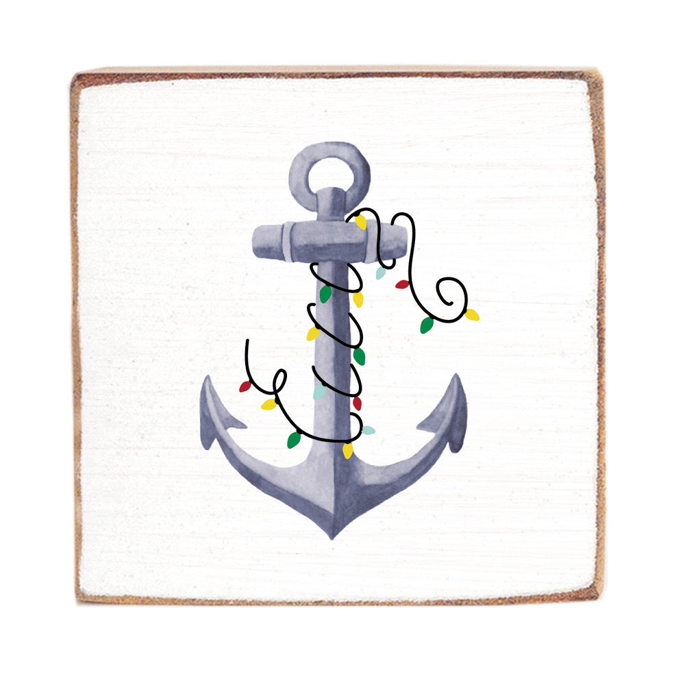 Anchor Lights Square Block Sign