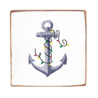Anchor Lights Square Block Sign