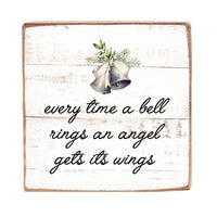 An Angel Gets It's Wings Square Block Sign