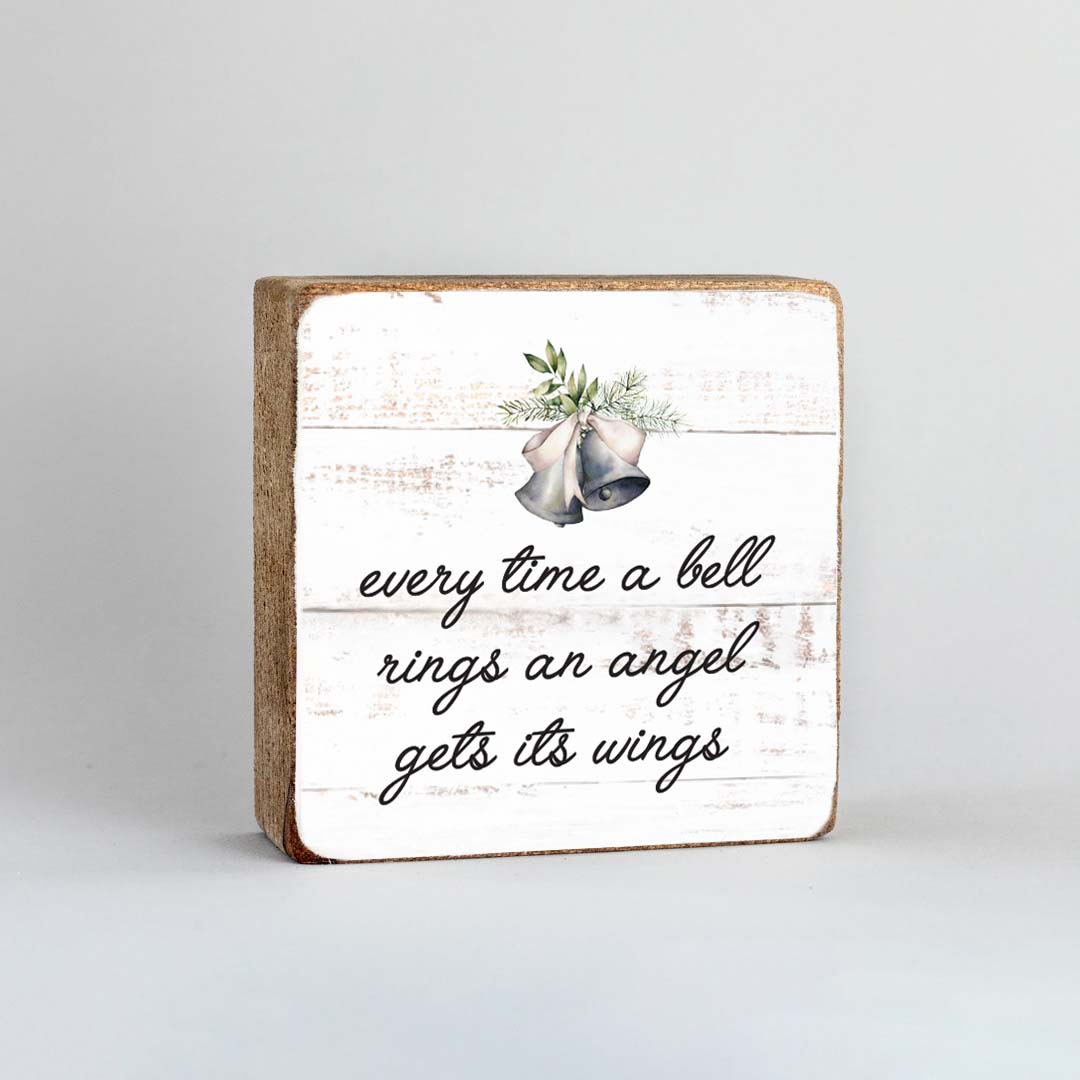 An Angel Gets It's Wings Square Block Sign