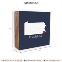 Philadelphia Pennsylvania Heart Block Sign