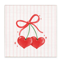 Cherry Hearts Block Sign