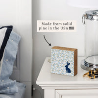 Bluebell Bunny Block Sign