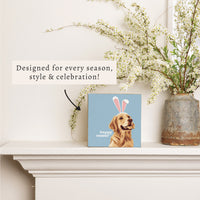 Easter Dog Block Sign