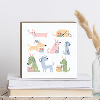 Puppy Bunnies Block Sign