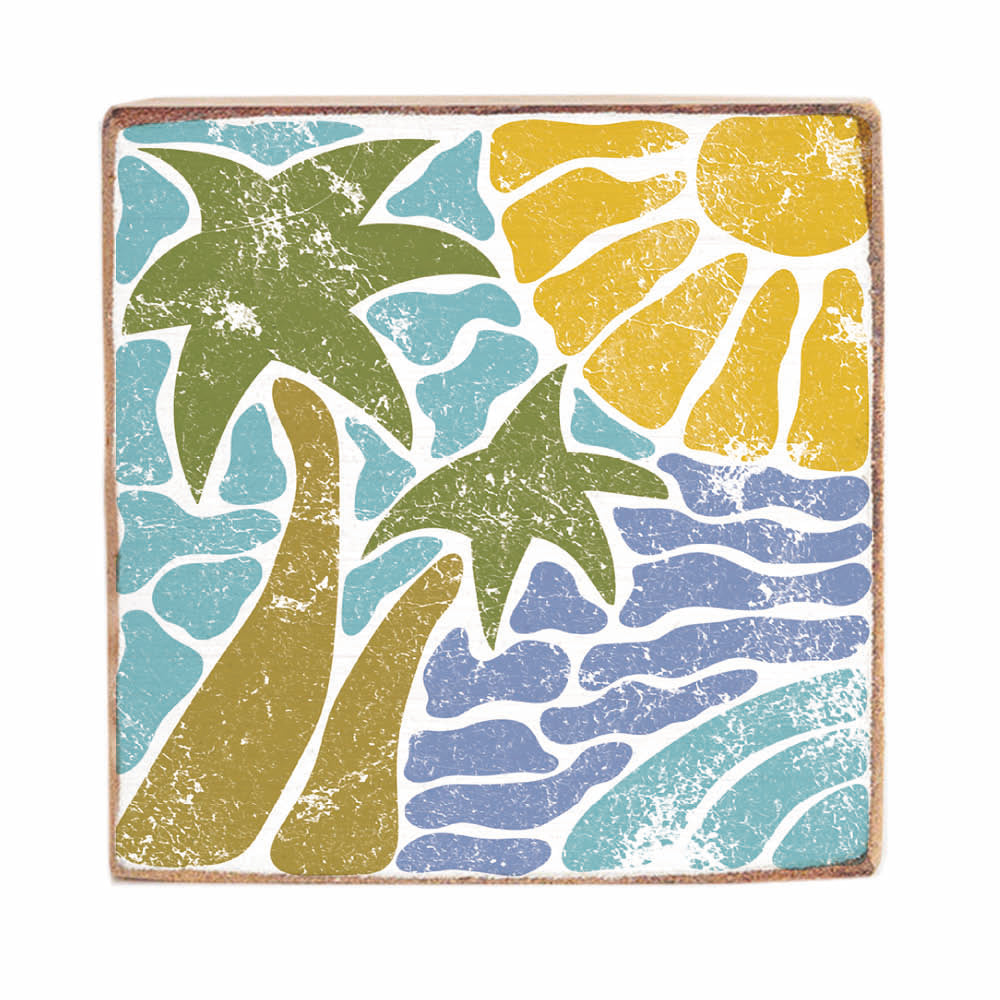 Island Time Block Sign