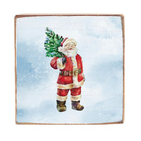 Santa Square Block Sign