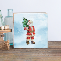 Santa Square Block Sign