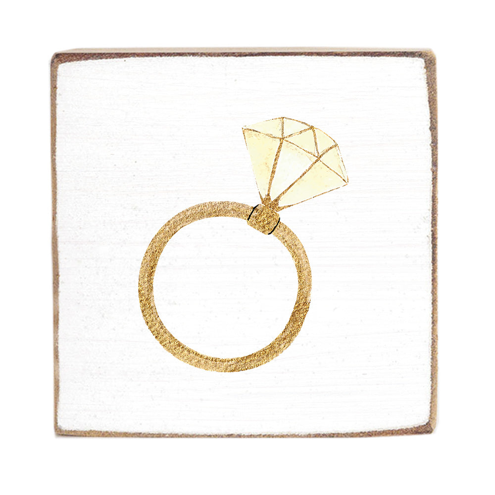 Wedding Ring Block Sign