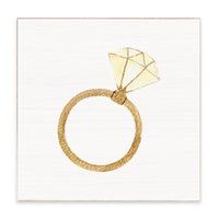 Wedding Ring Block Sign