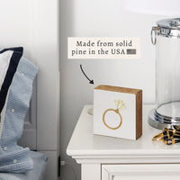 Wedding Ring Block Sign