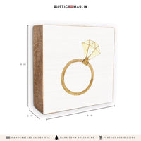 Wedding Ring Block Sign