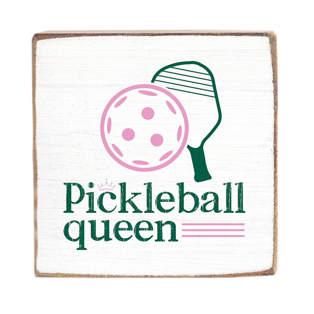 Pickeball Queen Square Block Sign
