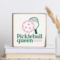 Pickeball Queen Square Block Sign