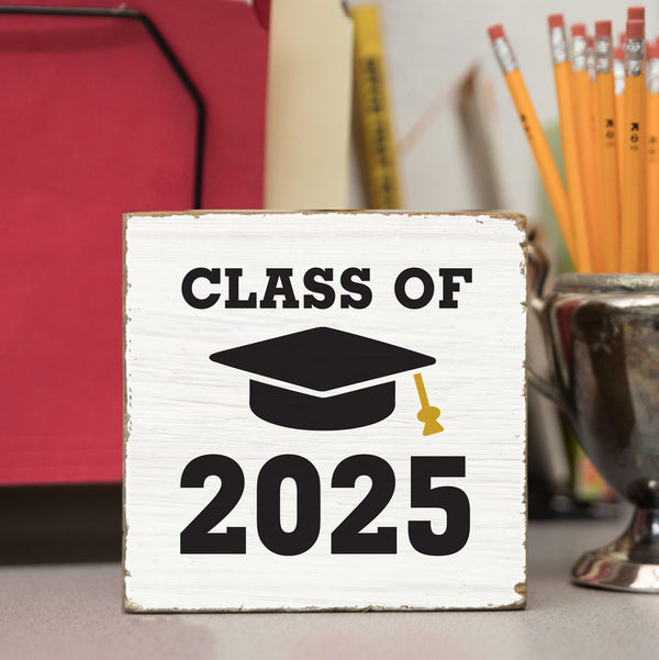 Class of 2025 Wood Block