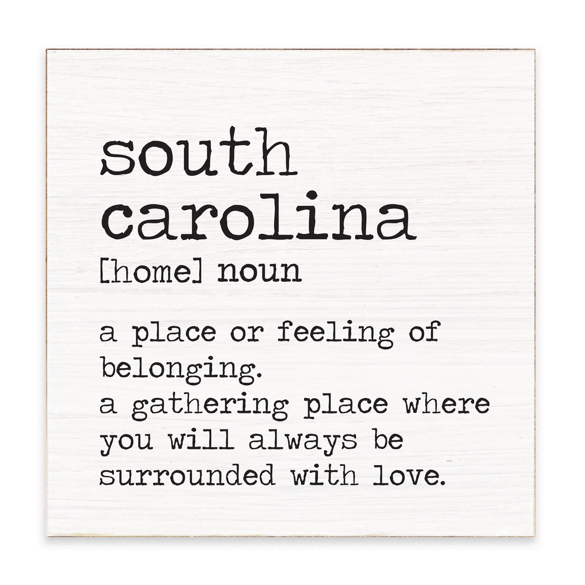 South Carolina Definition Block Sign