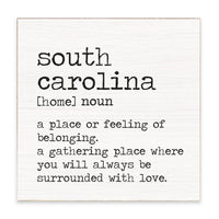 South Carolina Definition Block Sign