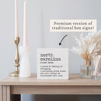 North Carolina Definition Block