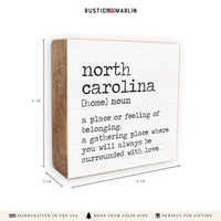 North Carolina Definition Block