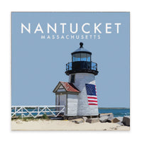 Nantucket Lighthouse Block Sign