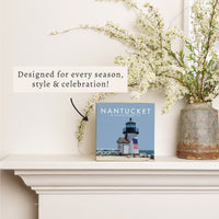 Nantucket Lighthouse Block Sign