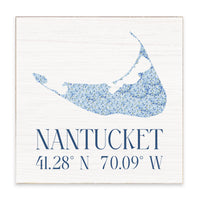 Nantucket Hydrangeas Block Sign