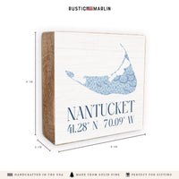 Nantucket Hydrangeas Block Sign