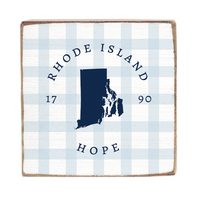 Rhode Island Hope Square Block Sign