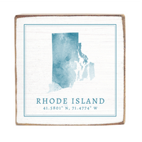 Rhode Island Square Block Sign