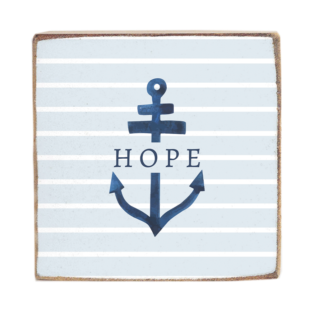 Hope Anchor Square Block Sign