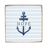 Hope Anchor Square Block Sign