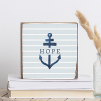 Hope Anchor Square Block Sign