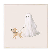 Ghost & Pup Block Sign