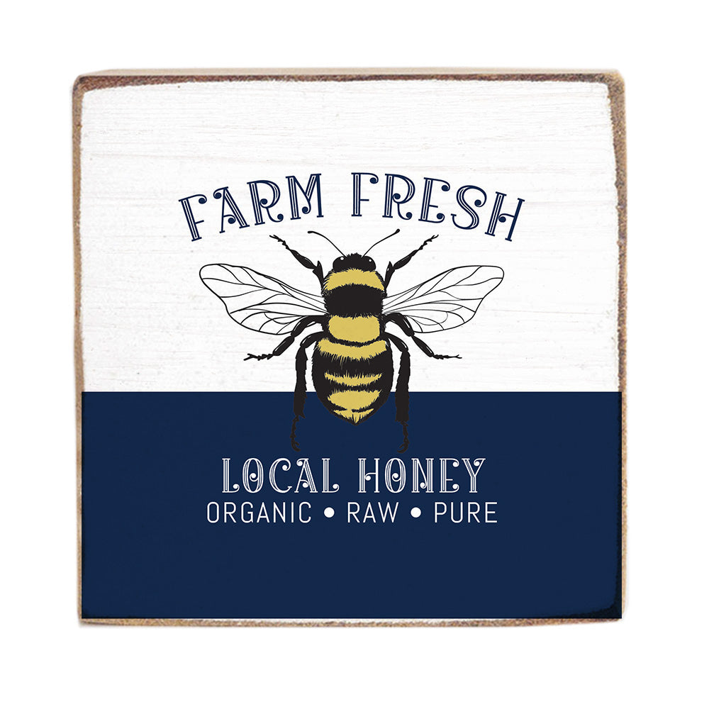 Fresh Honey Square Block Sign