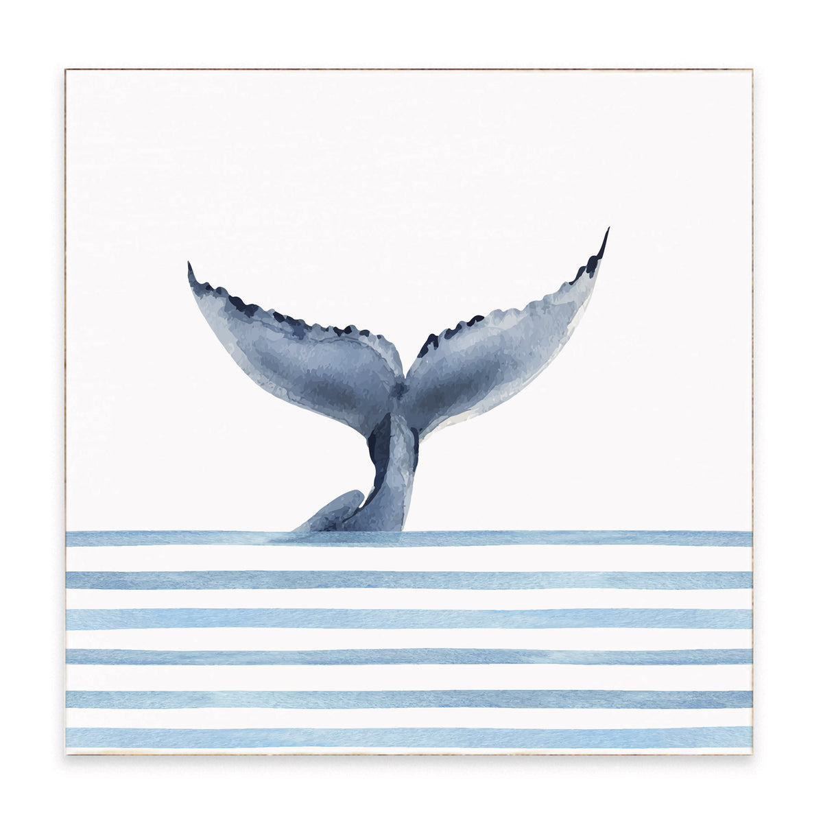 Whale Tail Block Sign