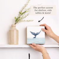 Whale Tail Block Sign