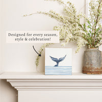 Whale Tail Block Sign