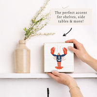 Nautical Lobster Block Sign