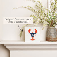 Nautical Lobster Block Sign