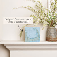 Cape Cod Map Block Sign