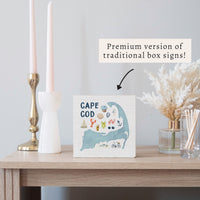 Cape Cod Icons Block Sign