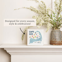 Cape Cod Icons Block Sign