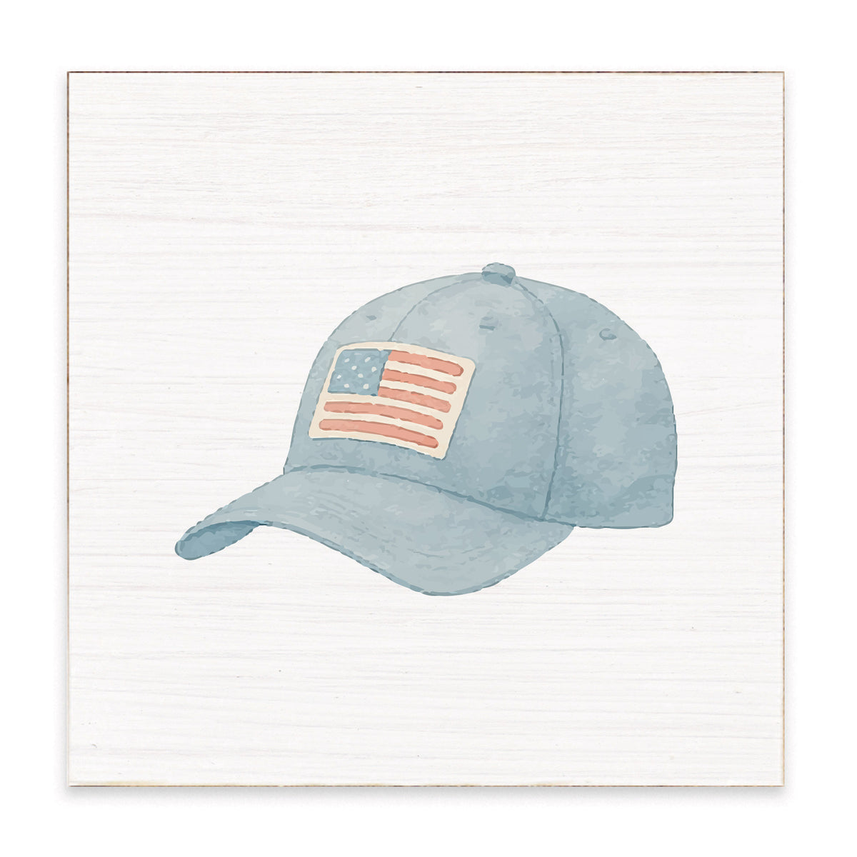 American Flag Hat Block Sign