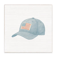 American Flag Hat Block Sign