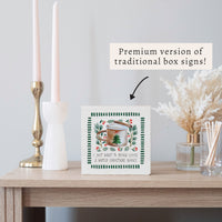 Drink Coffee Watch Christmas Movies Block Sign